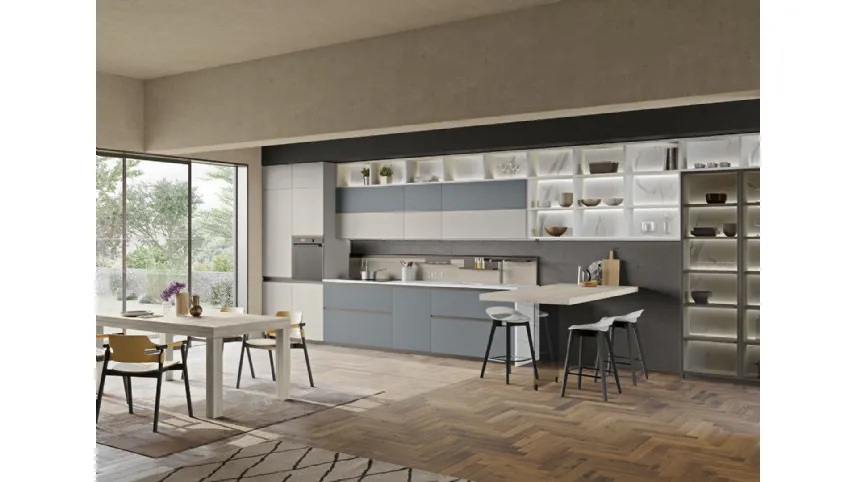 Cucina Moderna Tablet con penisola di Creo