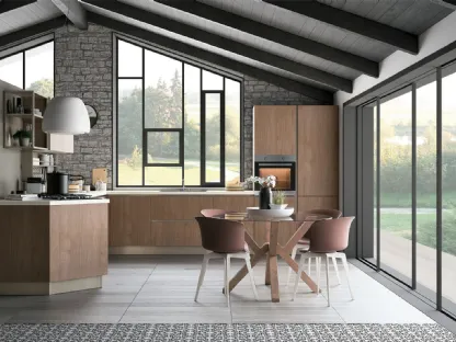 Cucina Moderna Tablet finitura Noce Brown di Creo